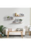 2-Pcs Floating Wall Shelves 100×15 cm Beige - 5