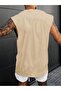Men's Paris Printed Sleeveless Oversize T-Shirt - 2