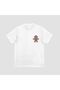 Unisex White Christmas Cookie Man Printed Oversize T-shirt