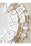 100% Cotton Raw Linen Frilly Vintage 4-Piece American Service Round 40 cm - 4