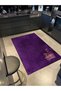 Floral Closed Color with Purple Color Patterned Woven Base Carpet and Washable Carpet Aloha183 - 2