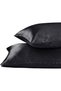 Black Silk Satin Pillowcase Set of 2 50X70 cm Anti-Sweat Odorless Suitable for Curly Hair Skin-Friendly - 2