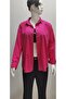 / Long Sleeve Loose Cotton Comfortable Soft Textured Women's Shirt Fuchsia