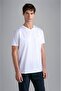 Men's Cotton Regular Fit Round Collar White T-Shirt24411018-010