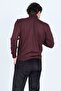 Men's Patterned Full Fisherman Knitwear Wool Sweater 5596984 Claret Red - 5
