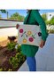 Spring Branch Knitted Detail Raw Linen Shoulder Bag - 3