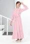 Young Girl Aerobin Linen Fabric Long Length Hijab Dress 11Age-12Age-13Age-14Age-15Age - 6