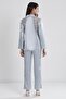 Satin Lace Women's Pajama Set - 1438 Mist - 6
