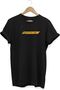 Black Unisex Caution No Trespassing Printed Short Sleeve T-shirt