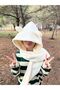 Cute Bear Eared Kawaii Winter White Plush Hat Scarf Gloves Set - 3