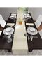 Meral Lead Linen Runner - Liquid Proof, 40x160 - 6