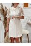 Tulle Romantic Patterned Dress - 3