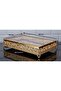 Diamond Glass Lid Mirrored Chocolate Jewelry Box Presentation Metal Case Stone Chest Medium - 3