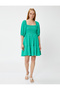 Layered Short Dress with Balloon Sleeve Gype - 3