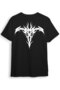 Street Wear Street Style Front Back Printed Stylish Designed 100% Cotton Regular Fit Black T-Shirt - 2