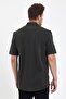 Men's Polo Neck Short Sleeve Button Loose Khaki Shirt - 5