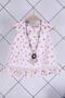 2-5 Years Old Necklace Blouse Denim Shorts Summer Stylish Girl's Holiday Set 10081 - 3