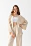 Zen Elegance Women's Kimono Set - Wide Leg Linen Textured Top and Bottom Summer Set - 7