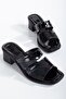 Women's Heeled Daily Slippers with Grass