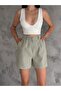Capri Linen Shorts - Bermuda Cut
