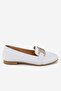 WOMEN'S WHITE GENUINE LEATHER 34-35-41-42 NUMBER BUCKLE SHOES - 2