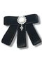 BLACK VELVET RIBBON SPECIAL DESIGN AUTOMATIC BUCKLE STONE DETAIL - 2