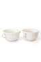 Soup Bowl Double Handle Soup Bowl Porcelain Soup Container 11 cm 4 Pcs