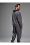 Men's Oversize Smoked Tracksuit Set - 3 Thread, Cotton, Elastic Leg - 5