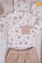 Girl Boy Baby Newborn 8-Piece Bodysuit Set 0-3 Months Gift Hospital Leaves Pattern 6016 - 2