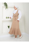 Women's Stone Embroidered Belted Gilet Dress - 3