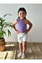 PURPLE BABY KIDS RiBANA SINGLE ARM CROP TOP