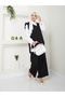 Trend Fabric Women's Hijab Set - 3-Piece Shirt and Vest Set - 3