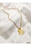 Steel Rope Chain Clover Necklace - 5