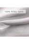 Silk Satin 50x70 Cm Pillow Case 2 Pieces Hair Clip Curly Hair Gray Color 2 Pieces - 3