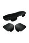 Car Seat Protector Leather Cushion Set Compatible with Alfa Romeo Gtv Black Red - 3