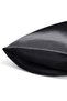 Black Silk Satin Pillowcase Set of 2 50X70 cm Anti-Sweat Odorless Suitable for Curly Hair Skin-Friendly - 3