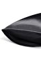 Black Silk Satin Pillow Case 2 Pack 50X70 Special Skin Friendly Case for Curly Hair with Buckle Gift - 4