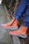 Salmon Color Genuine Leather Boots - Model Name: Stockholm - 5