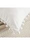 100% Cotton Pompom Detailed Long Pillow Case 50X135 cm White Color Maternity Pillow Case Ergonomic - 4