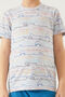 بدلة برمودا للأولاد باللون الرمادي من Rolypoly Shark Pattern - 4