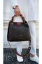 Brown Brown Braided Women's Hand and Shoulder Bag - 3