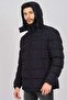 Men's Pocket Detailed Hooded Coat 0622620 Navy Blue - 6
