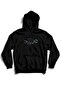 Unisex Black Engineer and Technician Key Printed Hooded Sweatshirt with Kangaroo Pocket