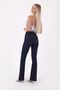 Extra Narrow Fit Mid-Waisted and Spanish Long Skinny Jeans Women's Denim Trousers Navy - 6