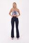 Extra Narrow Fit Mid-Waisted and Spanish Long Skinny Jeans Women's Denim Trousers Navy