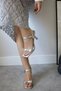 Lilac Buckle Band Detailed Blunt Toe Heeled Stylish Women's Evening Dress Shoes - 3