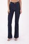 Extra Narrow Fit Mid-Waisted and Spanish Long Skinny Jeans Women's Denim Trousers Navy - 2