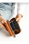 Women's Tan Small Size Snap and Zipper Closure Wallet - 3