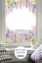 Double-Sided Transparent Flowers Glass Sticker for Door and Wall (Waterproof) - Decoration and Ornament