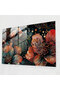 Pointillism Glass Wall Art Intricate Floral Pattern, Pointillism, Home Decor